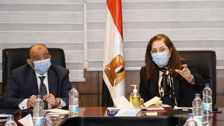 جانب من اجتماع وزراء التخطيط والتنمية المحلية والتعاون الدولى