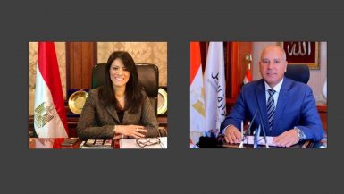 وزير النقل المهندس كامل الوزير ووزيرة التعاون الدولى الدكتورة رانيا المشاط