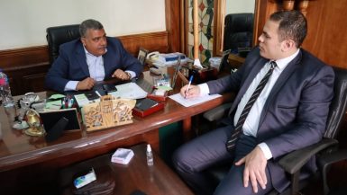 المهندس معتز محمود رئيس لجنة صناعة النواب خلال حواره للبورصة