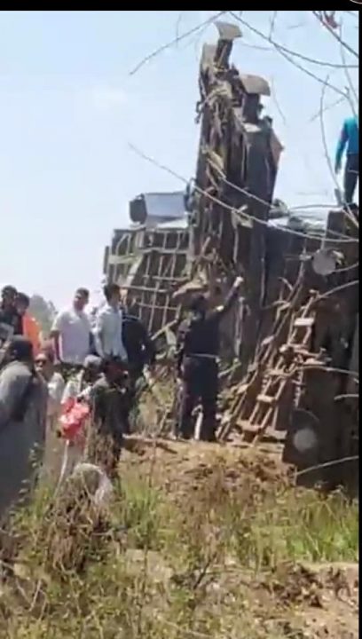 عاجل.. اصطدام قطارين فى سوهاج