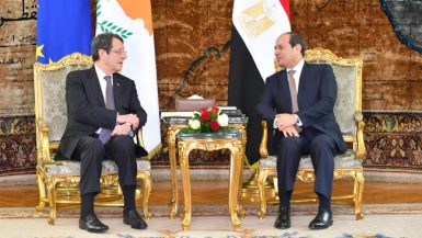 الرئيس عبد الفتاح السيسي والرئيس القبرصي نيكوس أناستاسيادس
